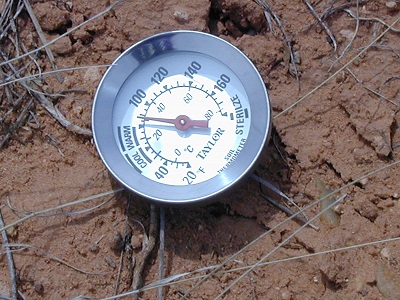 Measuring soil temperature